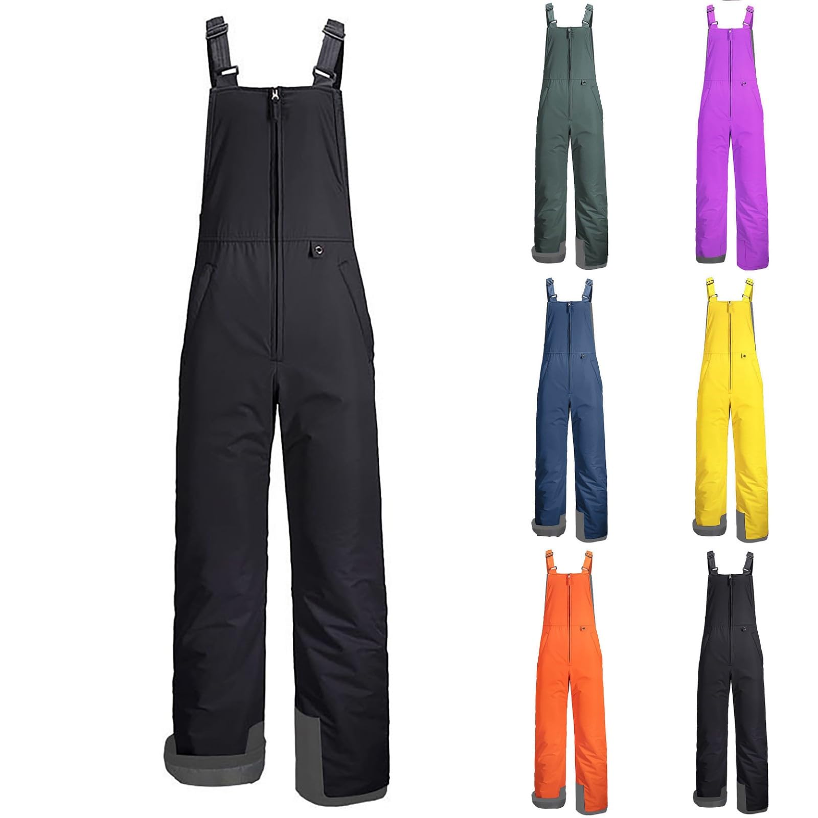 Tuta da Sci da Donna Salopette Generale Pantaloni da Neve Pantaloni da Snowboard isolati Impermeabili Tute da Neve Invernali da Outdoor Arrampicata Escursionismo Caldo Softshell con Tasche Multiple