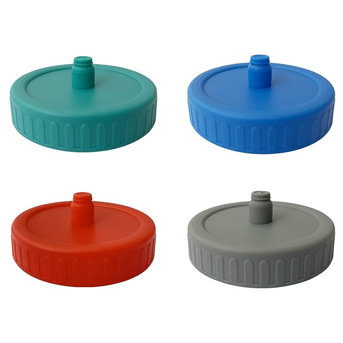 Buy 4 Pack Waterless Fermentation Lids for Wide Mouth Mason Jars