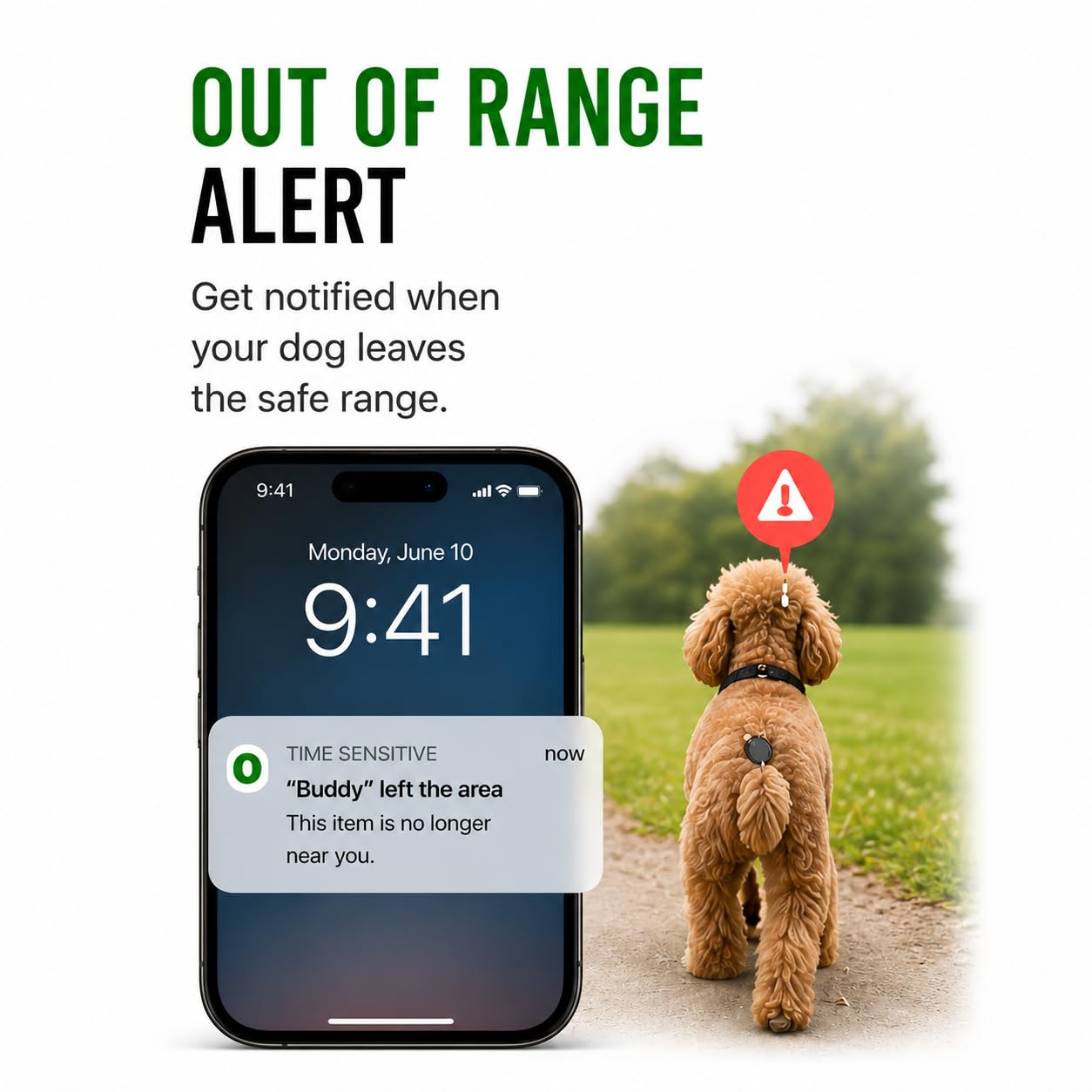 Pet Tracker,GPS Collar for Dogs (iOS Only) Smart tag,Waterproof Compatible with Apple Find My,No Monthly Fee,Advanced Tracking Solution Smart Collar for Pet Safety Ideal Small Large Dogs - image 5