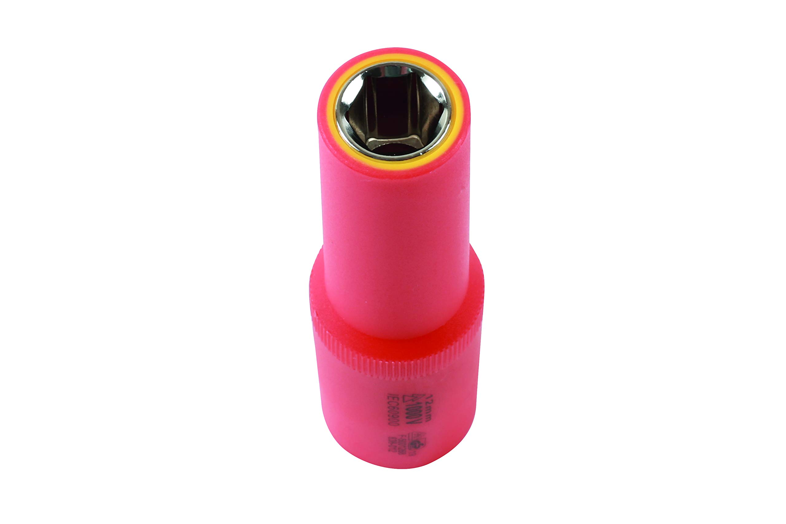 LASER 7951 Deep Insulated Socket 12mm 1/2"" Inch Drive VDE 1000V Safety Tool