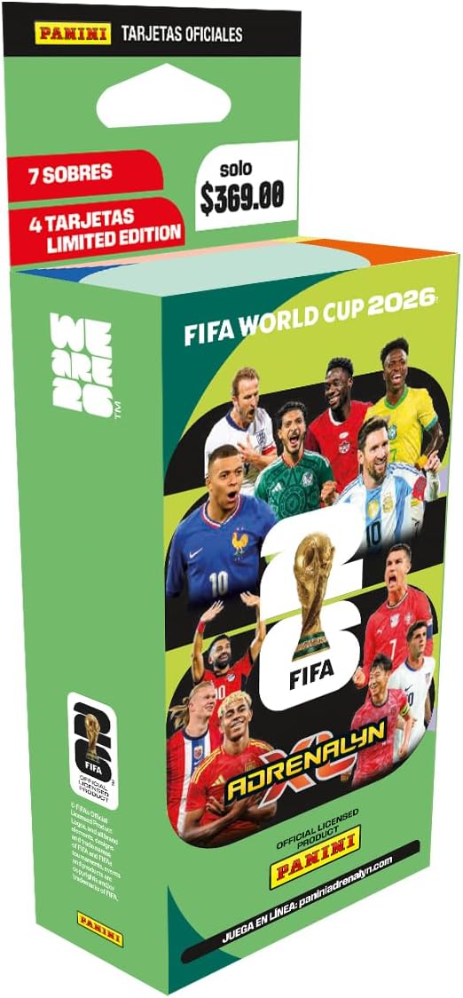 Panini FIFA World Cup 2026 Trading Cards Game Blister Pack 7 Sleeves + 4 Cards Limited Edition