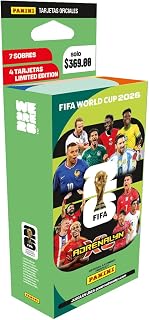 Panini Copa Mundial de la FIFA 2026 Trading Cards Game Blister 7 Fundas + 4 Tarjetas edición Limitada