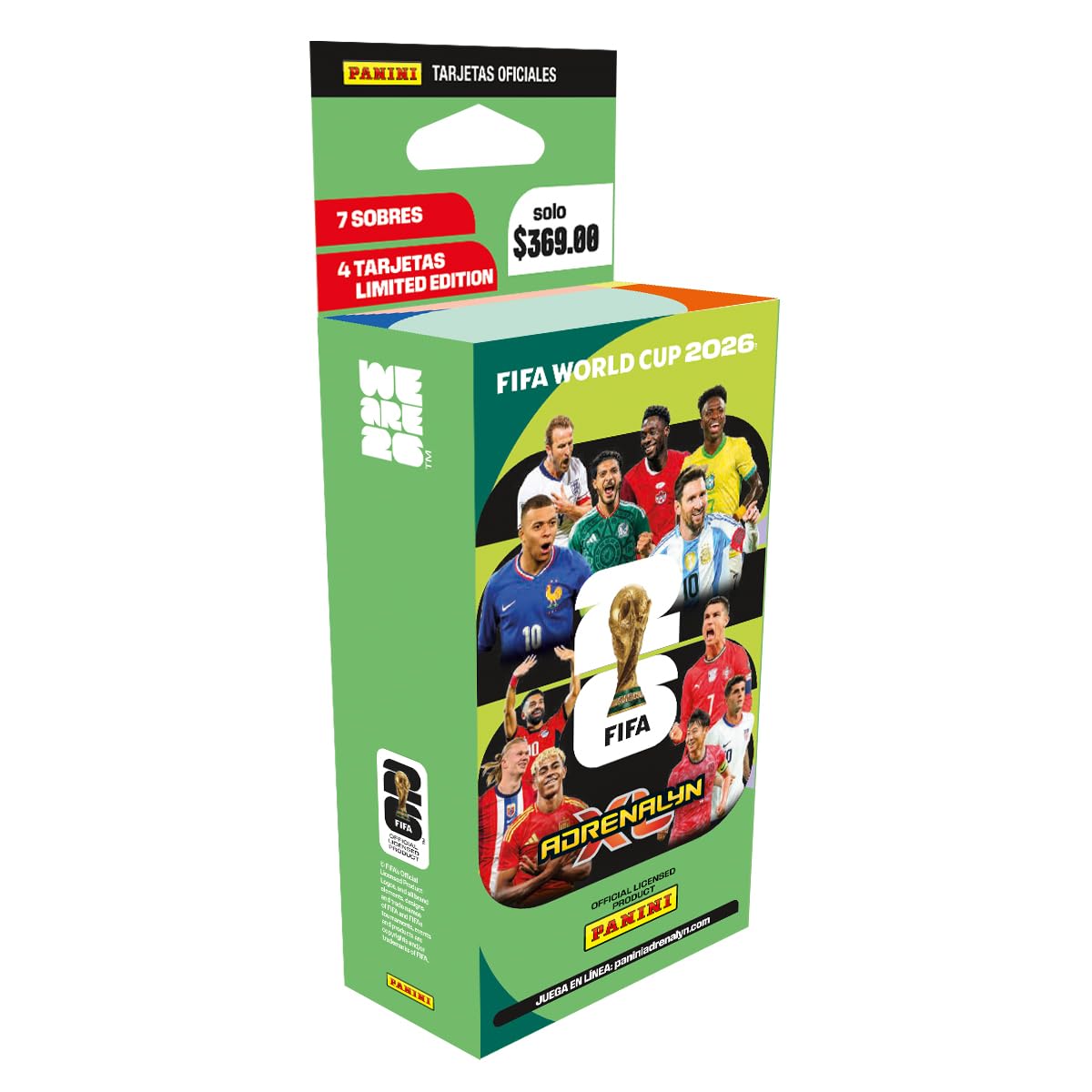 Panini FIFA Weltmeisterschaft 2026 Trading Cards Spiel Blister 7 Packungen + 4 Karten Limitierte Auflage