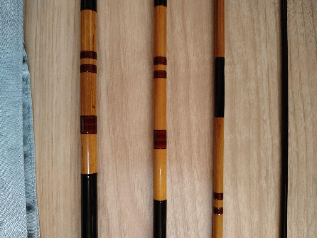 夢坊作 特作 高野竹 節巻 12尺1寸 へら鮒竿