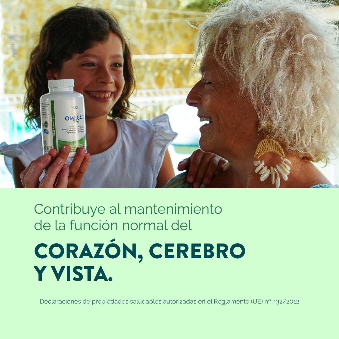 VIBEFARMA OMEGA 3 PRO Certificado IFOS 5 Estrellas 480 mg EPA y 320 mg DHA por Cápsula Aceite de Pescado Triglicérido Estándar Superior Alta Concentración Absorción Rápida Sin Reflujo 120 Cápsulas
