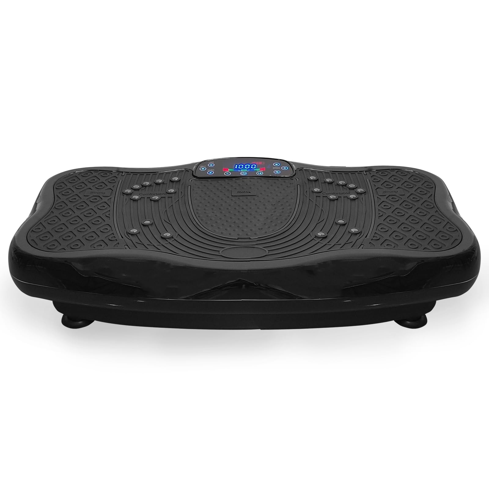 XXL 330 LBS 120 Levels Vibration Plate Exercise Machine - Whole Body Workout Vibration Fitness Platform w Resistance