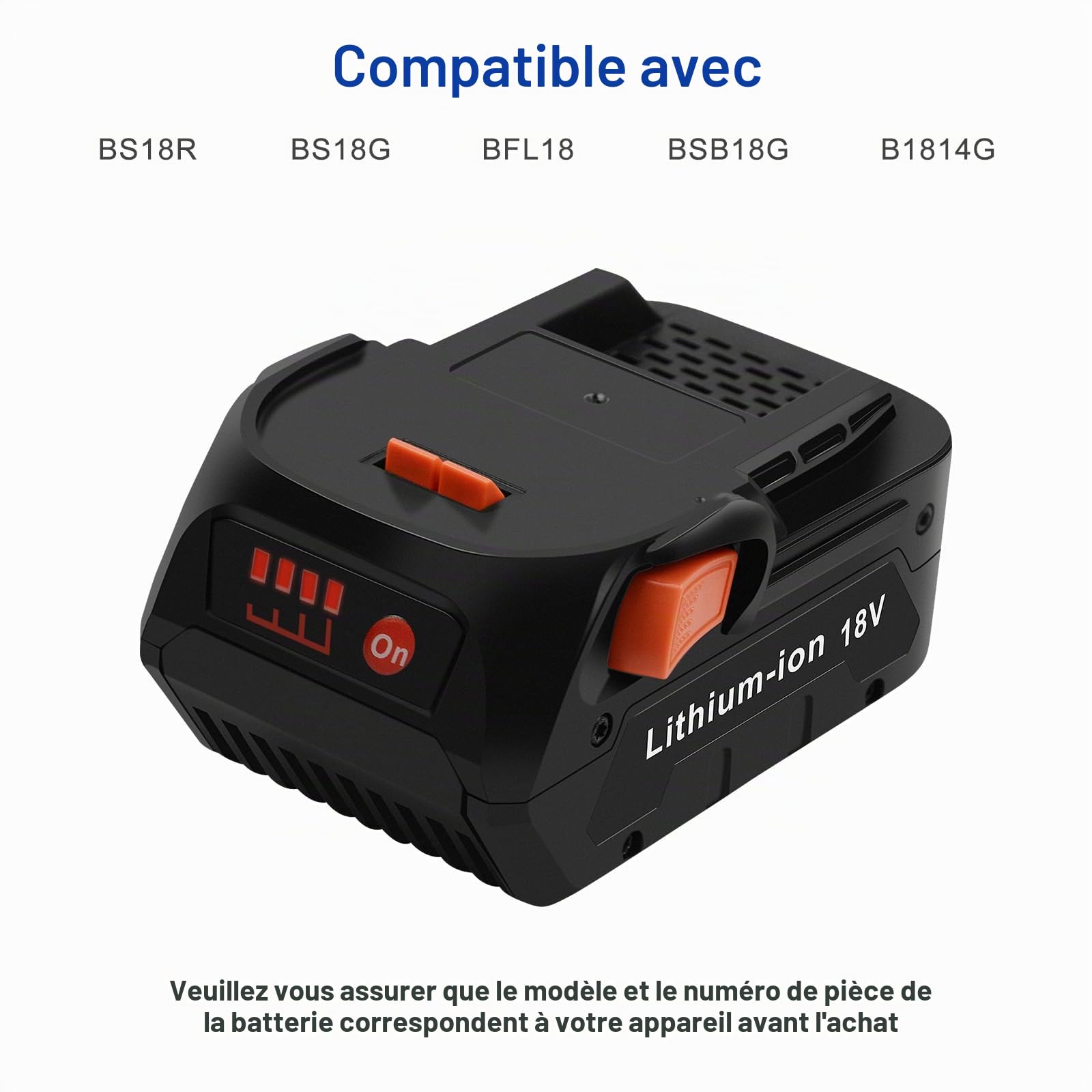 18V 5500mAh Lithium Remplacement Batterie pour AEG L1815R L1820R L1825R L1830R L1840R L1850R L1860R B1814G B1817G B1814 B1820R B1830R M1830R BS18G