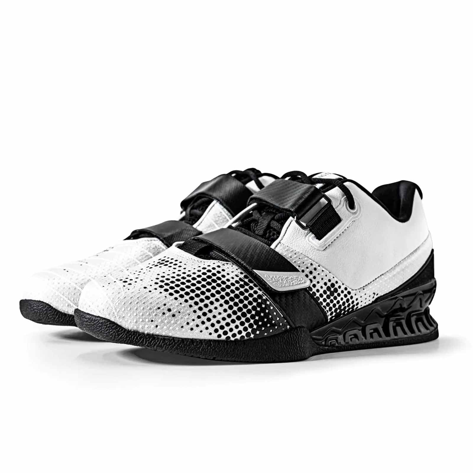 Strength Shop Par de Zapatillas Halterofilia Hombre y Mujer con talón de plástico rígido (2,3 cm), Muy Antideslizantes, Zapatillas Halterofilia con Suela rígida de Goma/TPU y Doble Cierre