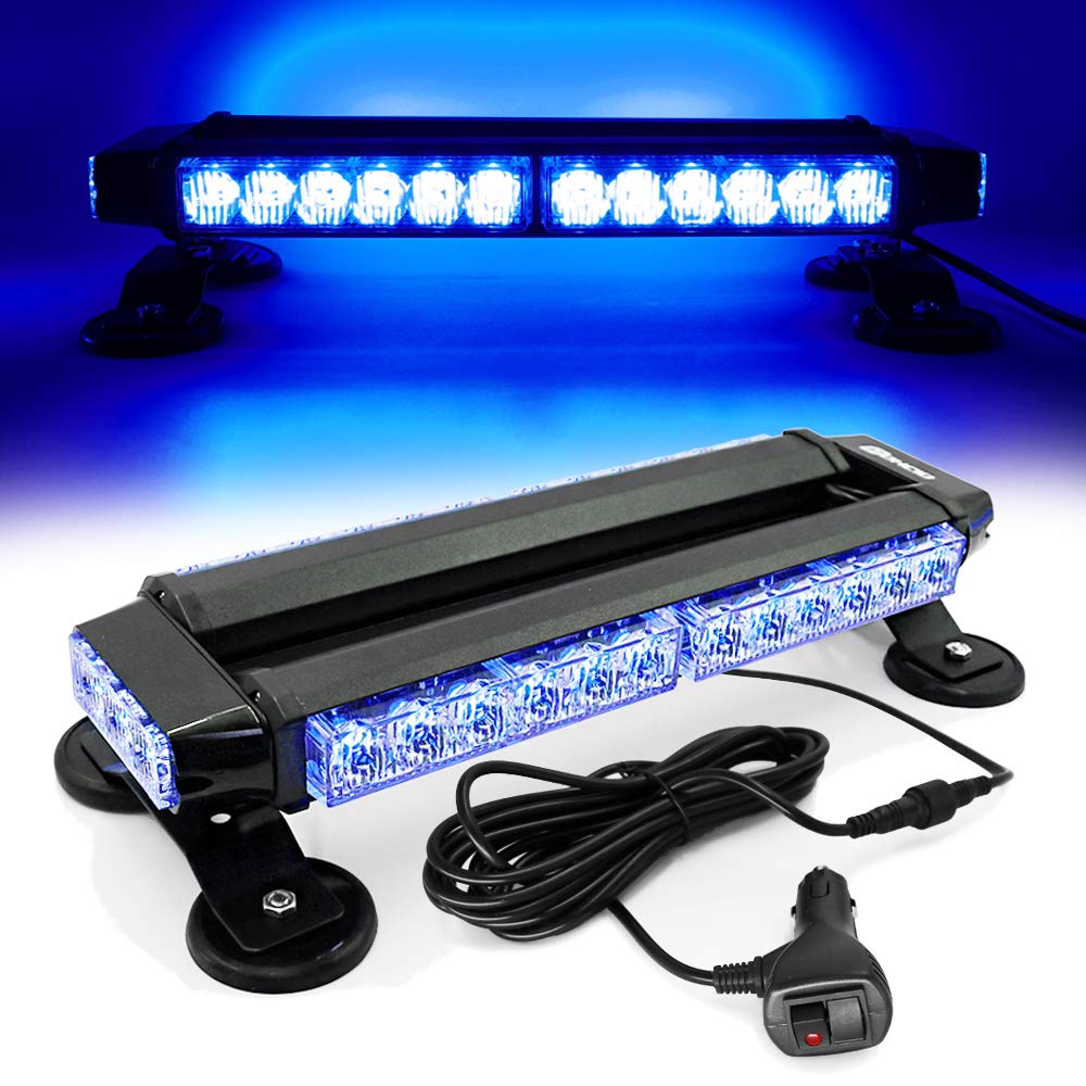 Buy FOXCID Blue 14.5" 32 LED Emergency Hazard Warning Security Roof Top