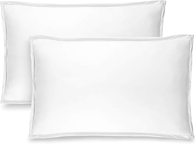 Bare Home Standard Pillow Shams Set of 2 Premium 1800