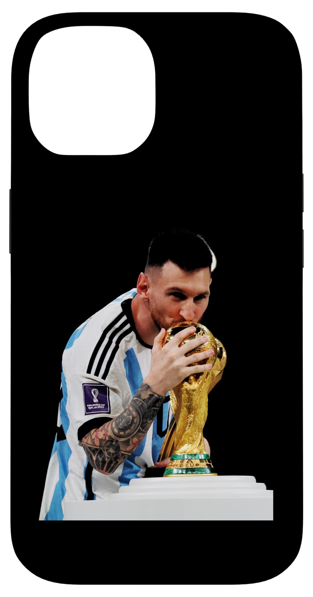 Lionel Messi Argentina Wins 2022 Qatar Football World Cup Case for iPhone 14
