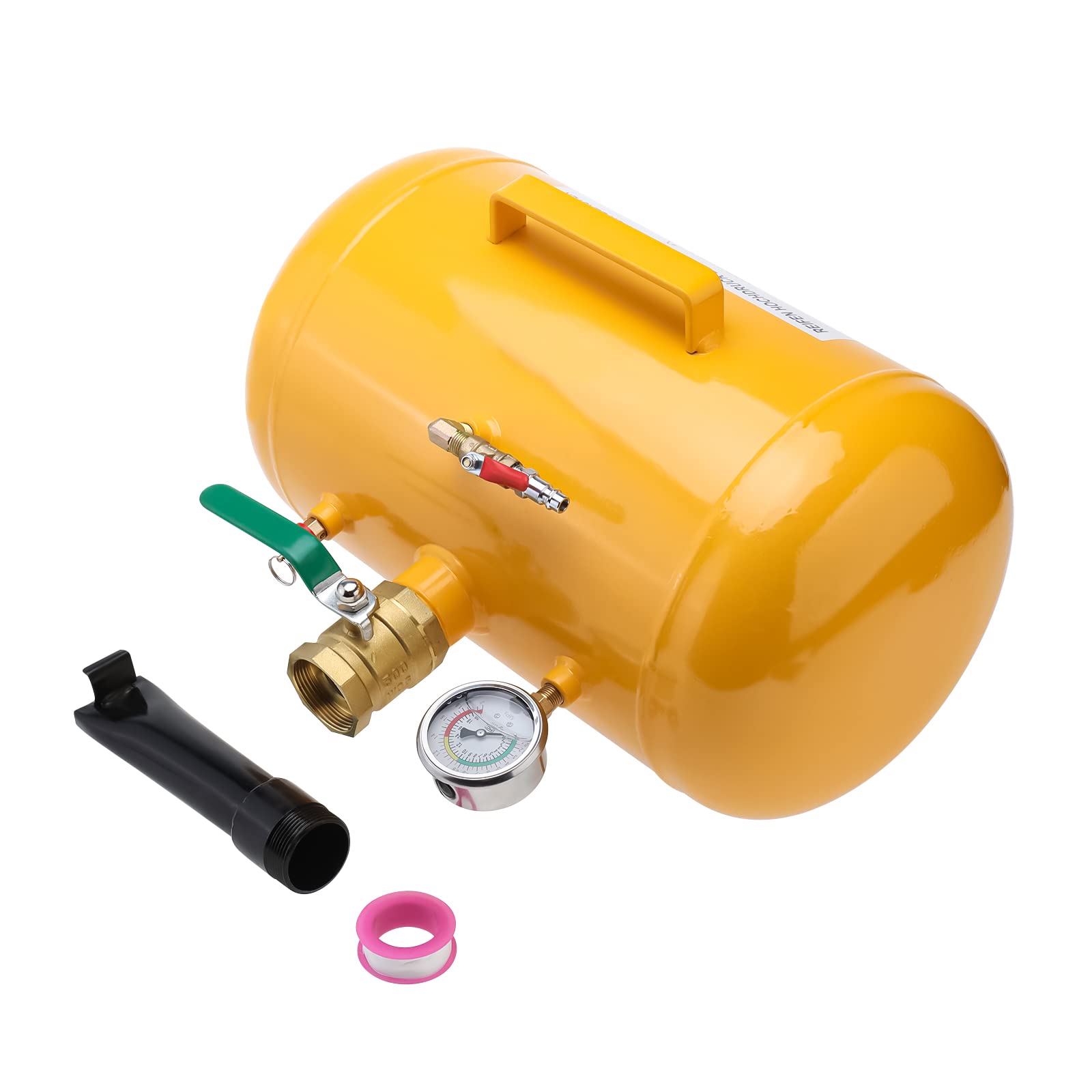 BOOMSTART 20L Tire Inflateur, Booster Perle de Pneu Perle Seater Blaster, Outil de Roue à Outils de Changement de Pneu sans Tube avec jauge pour Les camions de Voitures tracteurs VTT