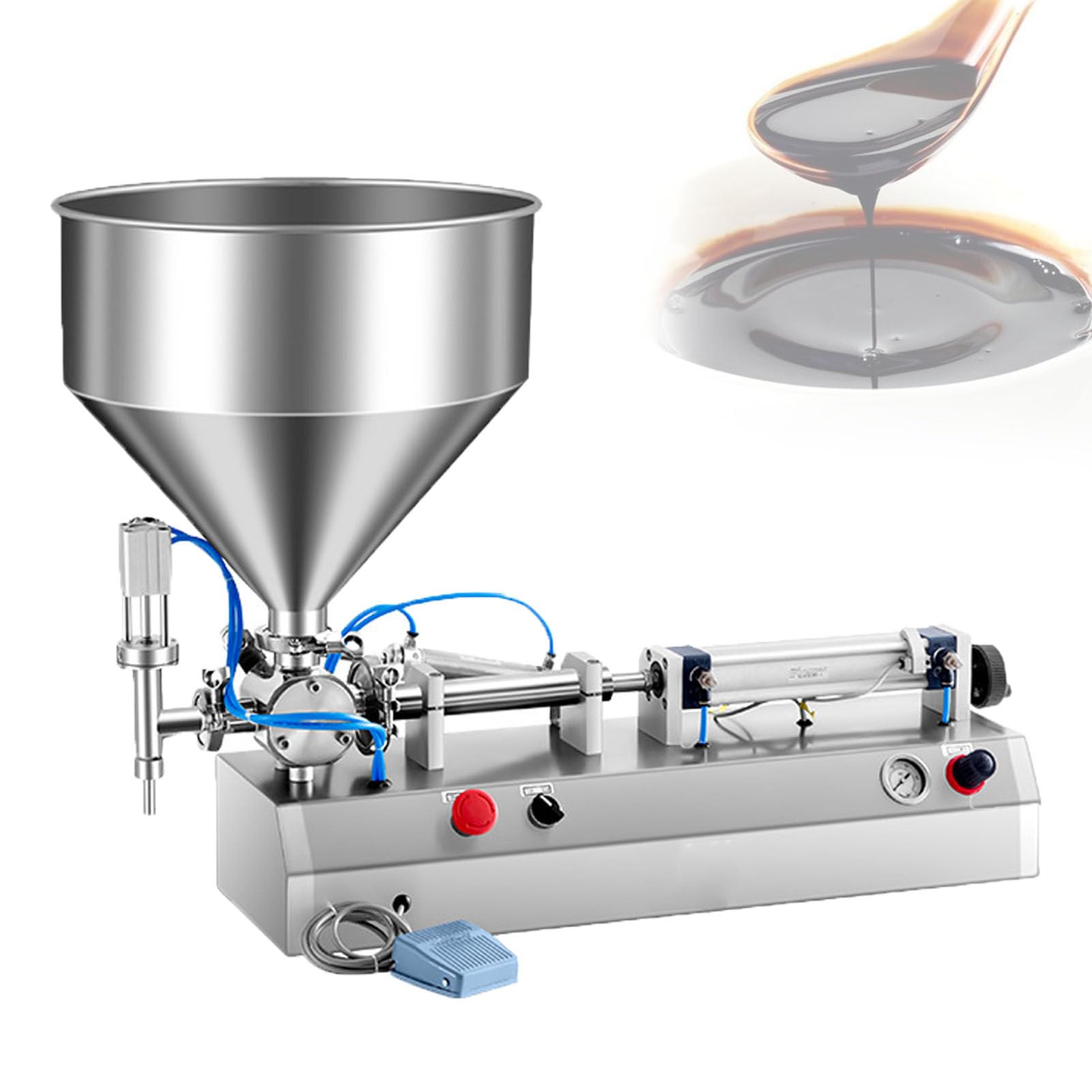 Máquina Llenadora De Pastas Y Líquidos, Llenadora De Una Sola Boquilla 100-1000ml