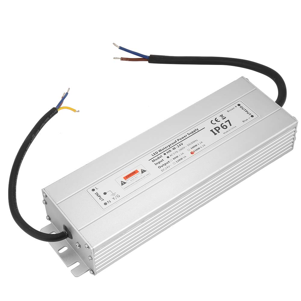 Alimentatore LED 24V 150W Impermeabile Trasformatore driver LED in alluminio IP67 per strisce luminose a LED per interni