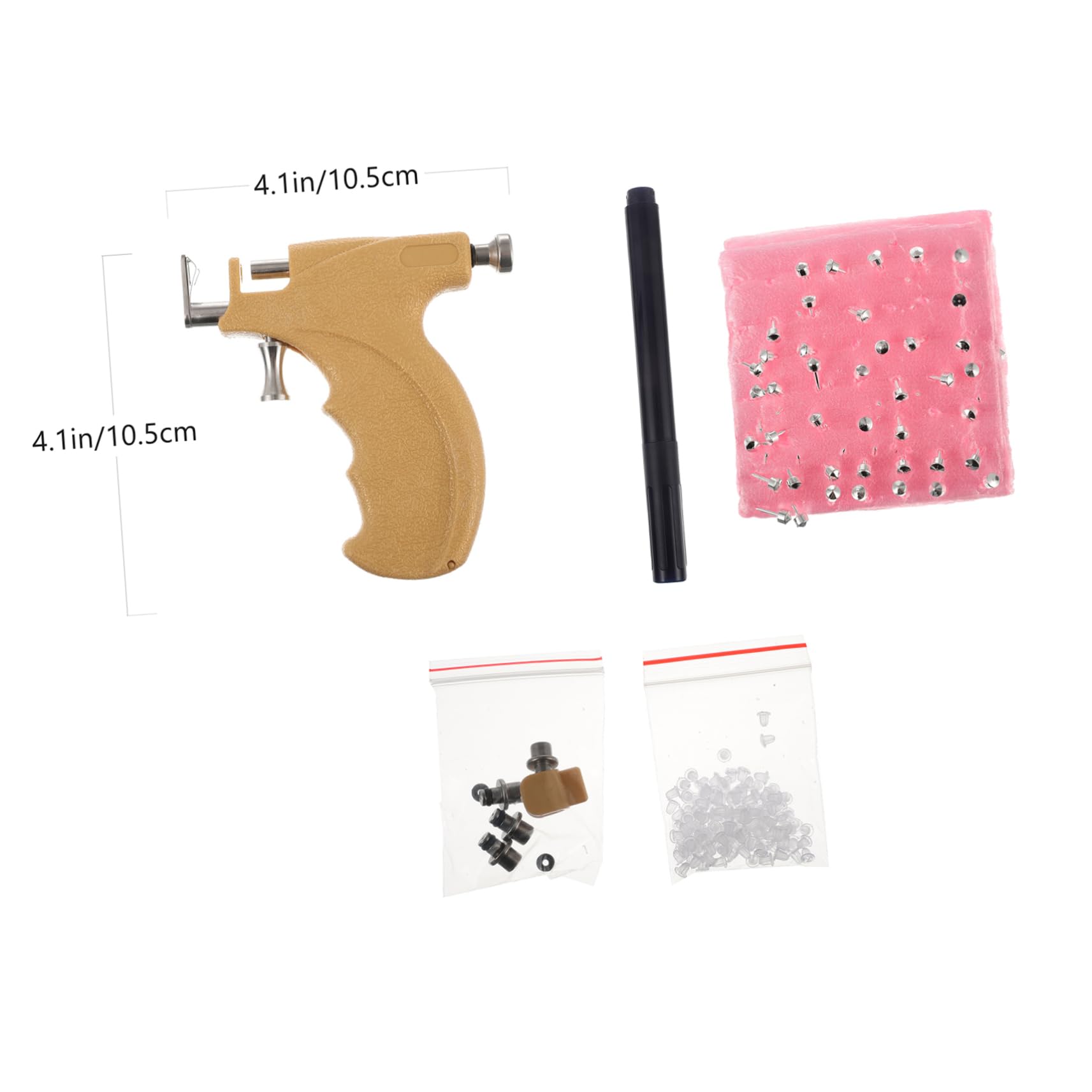 Baluue Stainless Steel Piercing Set Kit Pain-free Tools for Personal Professional Use