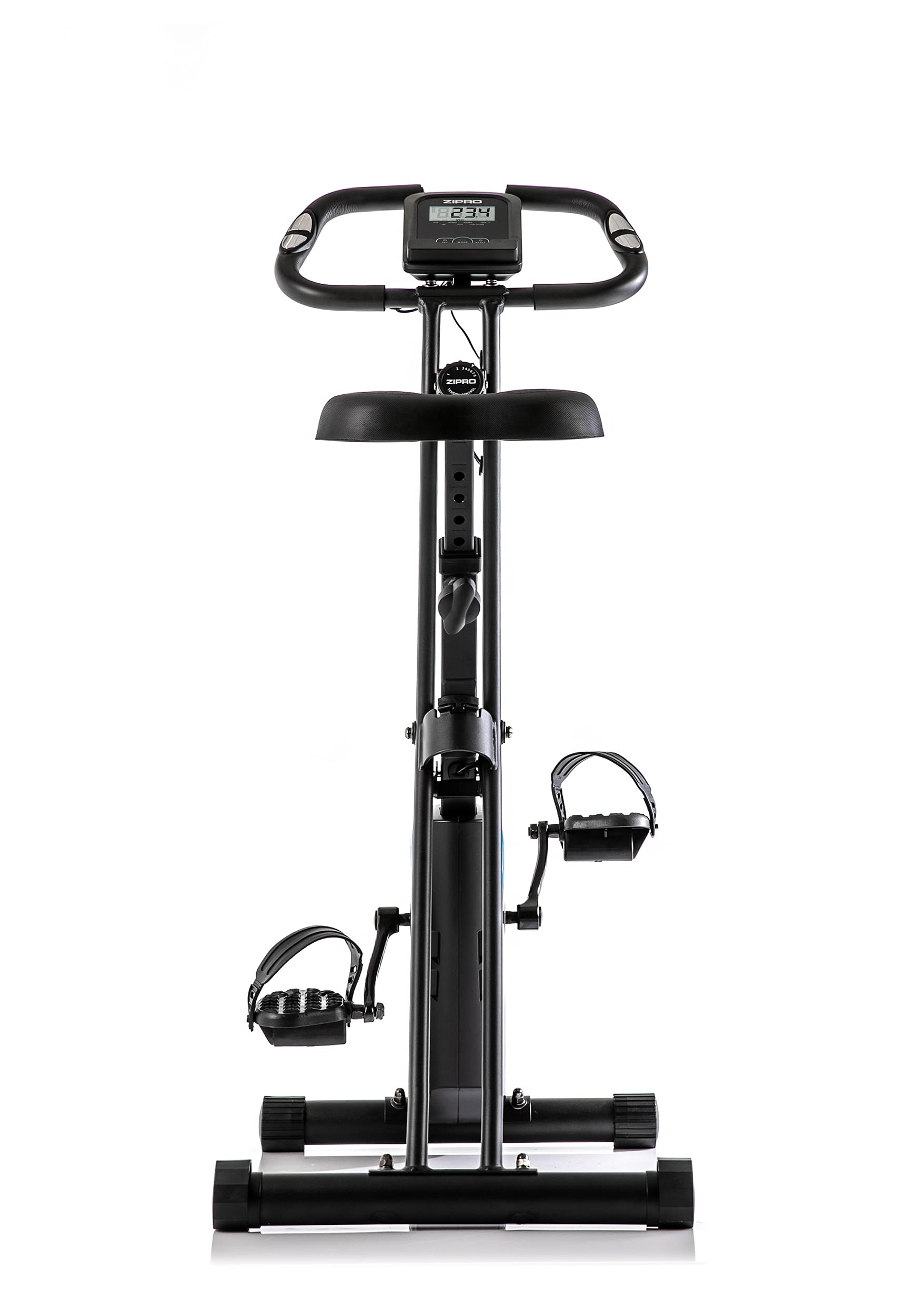 ZIPRO Cyclette da Casa Pieghevole con Magnetica Regolabile 8 Livelli, Sensori delle Pulsazioni, Display LCD e Sellino Comodo, Ciclette Silenziosa per Allenamento Cardio, Cyclette da Camera (Future X)