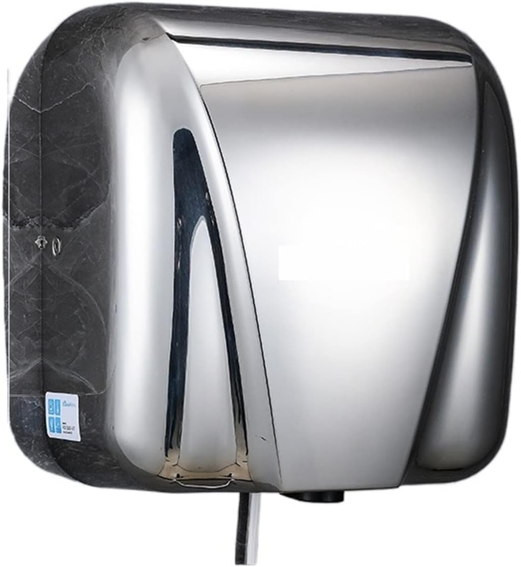 Automatic High Speed Hand Dryer, Wall Dryer Machine 304ss Induction Automatic Hand Dryer for Commercial for Toilets CommercialHousing(Mirror)