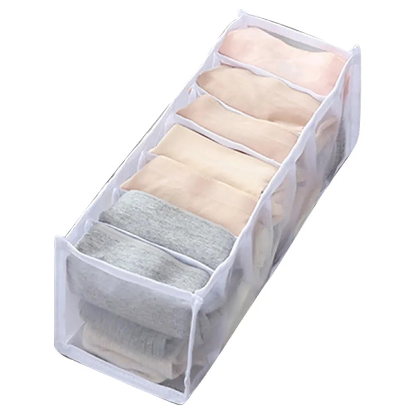 DFGRGRV Drawer Organiser Dormitory Closet Organizer For Socks Home Separated Underwear Storage Box 30 Grids Bra Foldable Drawer(Blue)