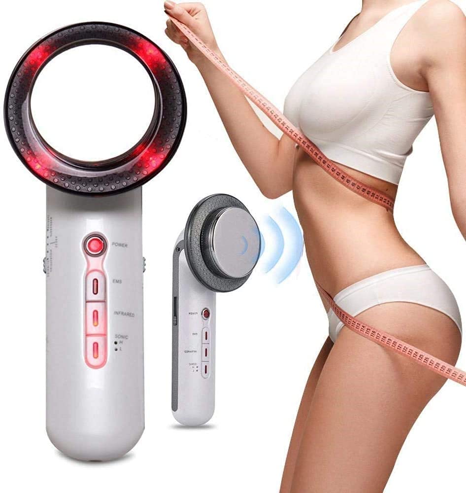 6 in 1 Burn Fat Machine for Belly Stomach Lose Fat Massager for Body Sliming with Blue and Red Light Beauty Device