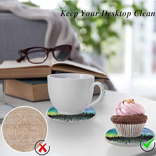 Miniatura 5 de Hermoso posavasos de ojos para mujer, diseño de cejas negras, juego de 2 posavasos únicos para bebidas de cerveza para mesa de café, vasos, bares,