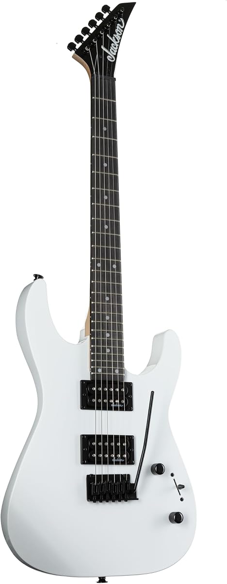 JS DINKY JS12 | Guitarra shred para principiantes, humbuckers duales de alto rendimiento, puente trémolo, 24 trastes, tono listo para metal