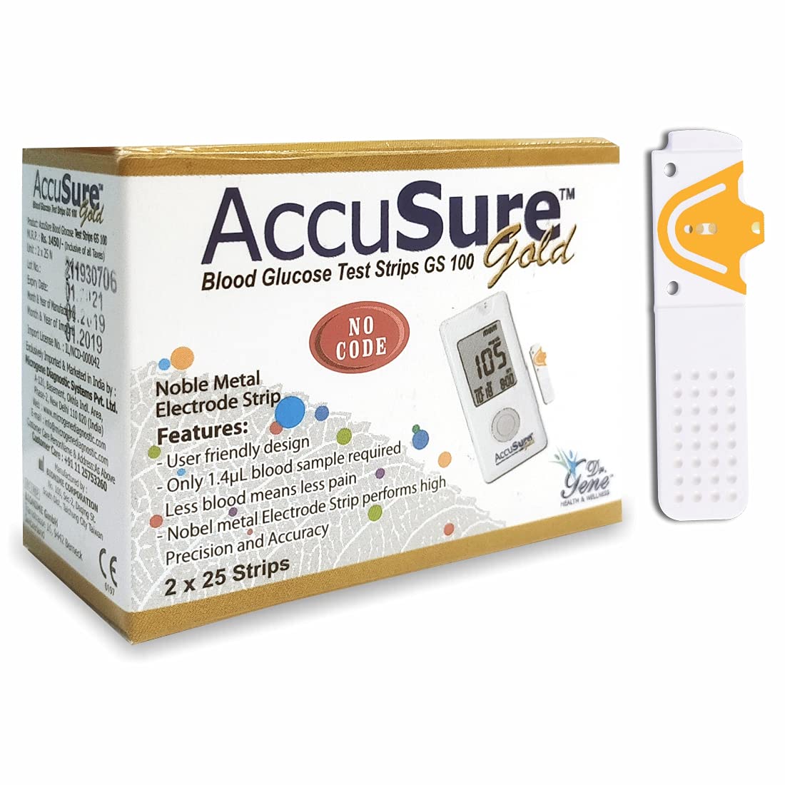 See full amazon price history chart for AccuSure Gold Glucometer Test Strips, Pack of 2 | 50 Glucometer Strips AccuSure Gold Glucometer Test Strips, Pack of 2 | 50 Glucometer Strips (B07F3L3MTZ) Amazon Price History, Amazon Price Tracker