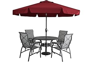 MASTERCANOPY Burgundy Patio Umbrella
