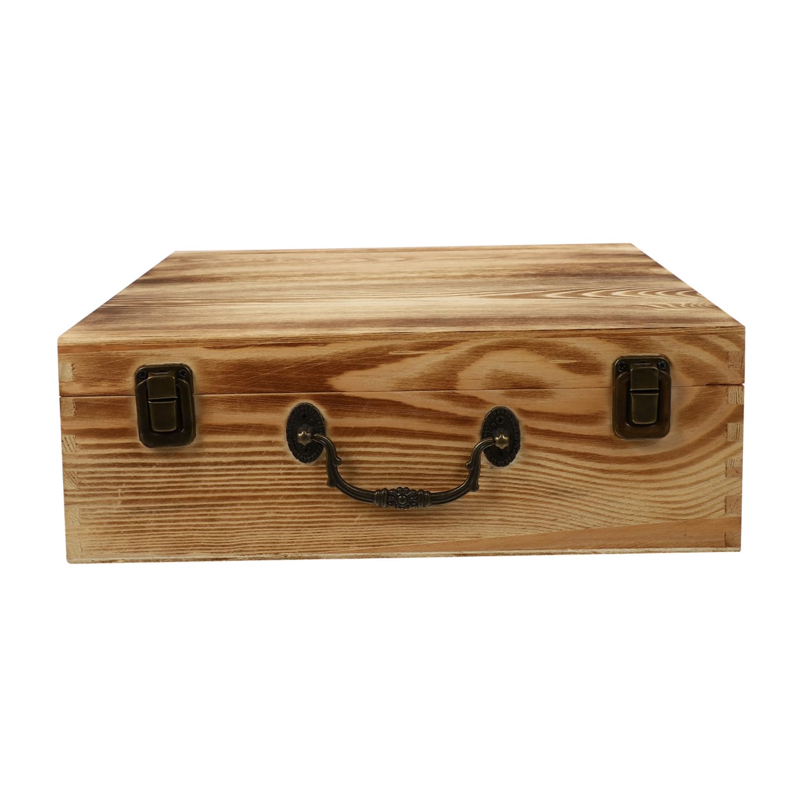 Boîte de rangement alliage de zinc et bois noble, l'excellence du rétro vintage