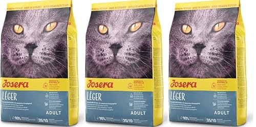 Produktbild von JOSERA Léger Katzenfutter Trockenfutter für ausgewachsene Katzen - 3 x 400 g