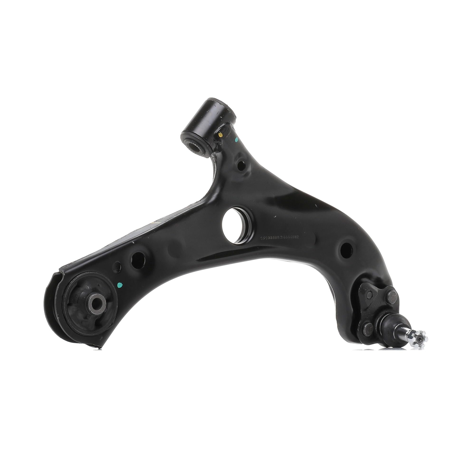 RIDEX 273C3233 Barra oscilante de suspensión de ruedas Delantero Derecha con apoyo de caucho con rótula de suspensión/carga Compatible con TOYOTA Corolla XII Familiar E210