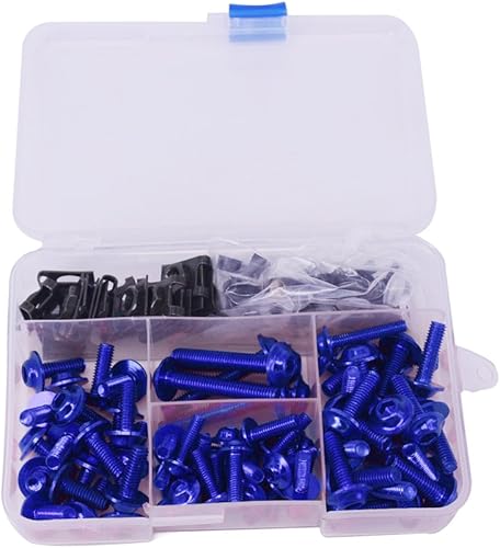 Miniatura 8 de AnXin Kit de pernos de carenado de motocicleta 116 piezas sujetadores tornillos CNC universal para GSXR 600 750 1000 YZF R6 R3 R1 MT03 MT-03 MT07