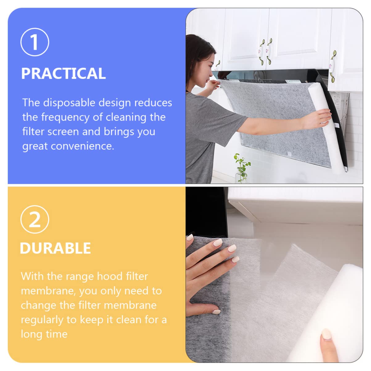 Ölfilterpapier Für Dunstabzugshaube 46cm X 5m - Vlies Filterrolle