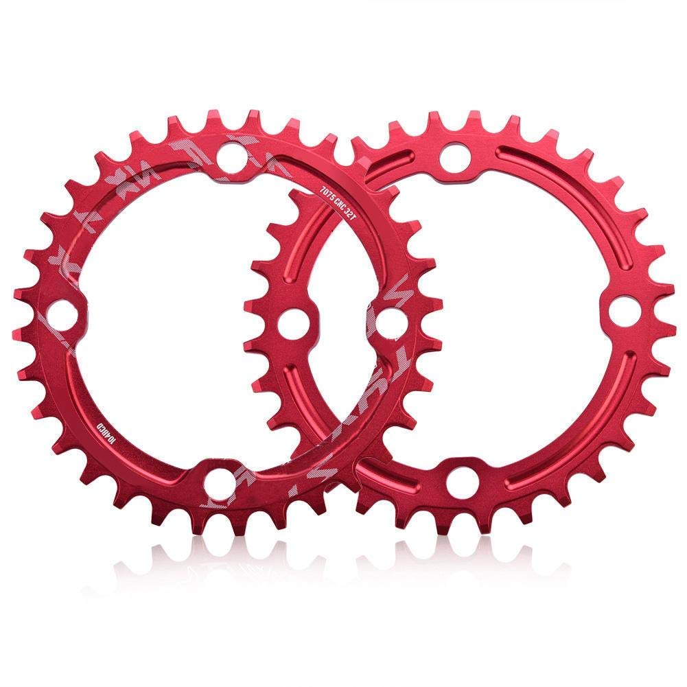 Bike Chain Ring, 32/34/36/38T BCD Aluminum Alloy Mountain Bike