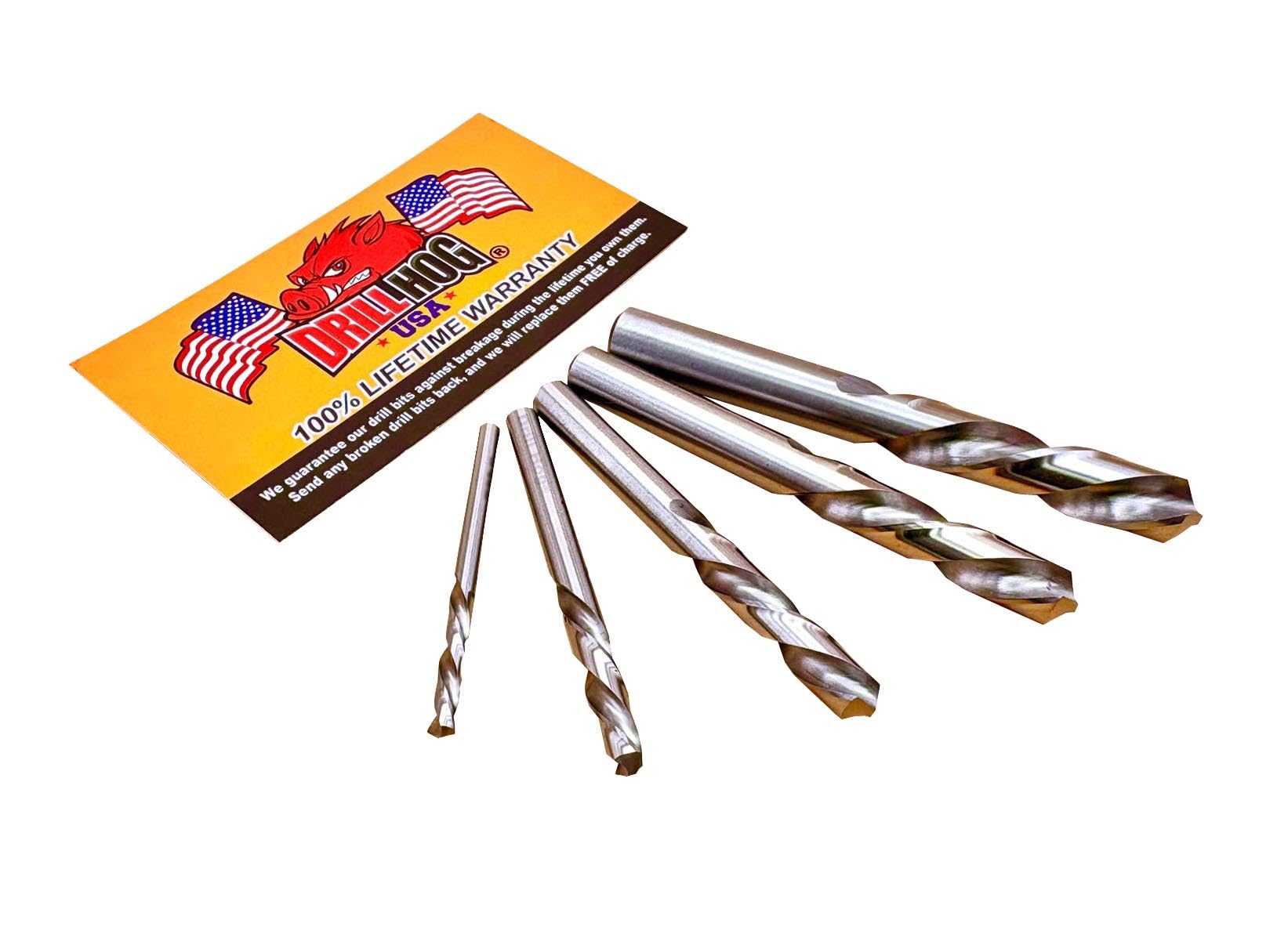 Drill Hog USA 5 Pc Left Handed Drill Bit Set Niobium Nb41 - Amazon.com