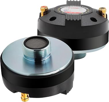 5 CORE Compression Driver 1 PA Horn Tweeter 500W Pro Audio 1.34 Voice Coil 13 OZ Magnet Titanium Diaphragm 8 Ohm Aluminum Body Screw On Driver - CD 90