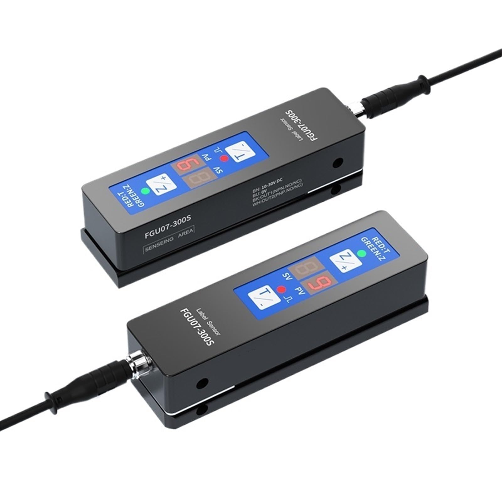 Etichettatrice Automatica con Regolazione Manuale del Display Digitale FGU07-300S Sensore for Etichette Trasparenti Manopola di Regolazione di Tipo scadente