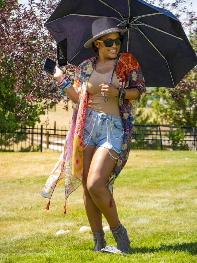 Moss Rose Women's Beach Cover up Swimsuit Kimono with Bohemian Floral Print, Loose Casual Resort Wear - Image 4