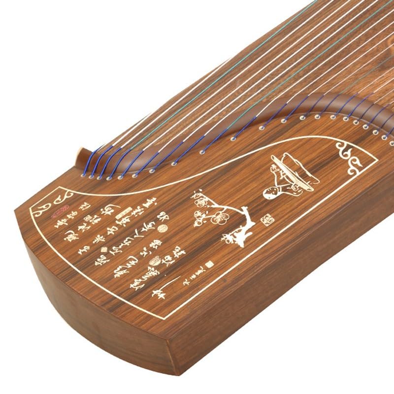 JITEM Paulownia Guzheng (163cm), Traditional Chinese 21-String Instrument, Hand-Carved Professional Zither, Suitable for Practice, Exams and Performances, size