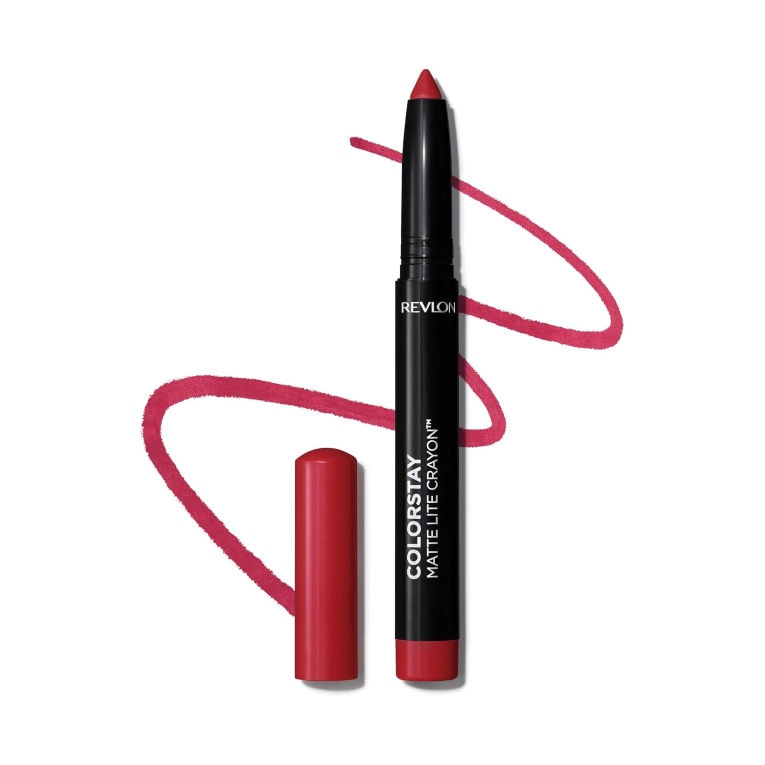 Revlon Colorstay Matte Lite Crayon Rossetto Con Temperino Incorporato, A Prova Di Sbavature, Resistente All'acqua E Non Secca Le Labbra, 010 Air Kiss, 1.4G-image