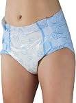 LittleForBig Printed Adult Diapers 2 Pieces - Nursery Blue L
