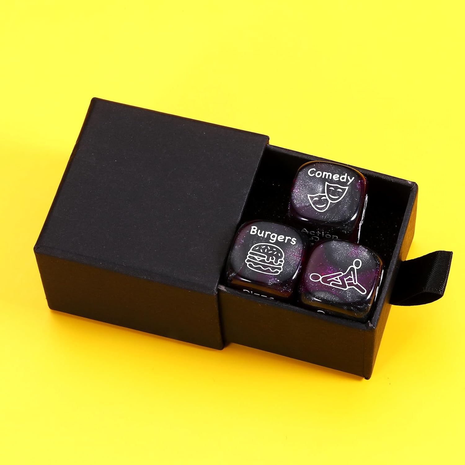 Fathers Day Dad Gifts from Daughter Son Wife, Valentines for Him Her Couples Wedding Gifts Husband Wife Him Her Food Decision Dice 11 Anniversary Birthday Gifts for Boyfriend Girlfriend