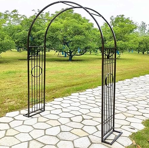 Arche de jardin robuste avec base en métal vert pour arche de tonnelle - 7