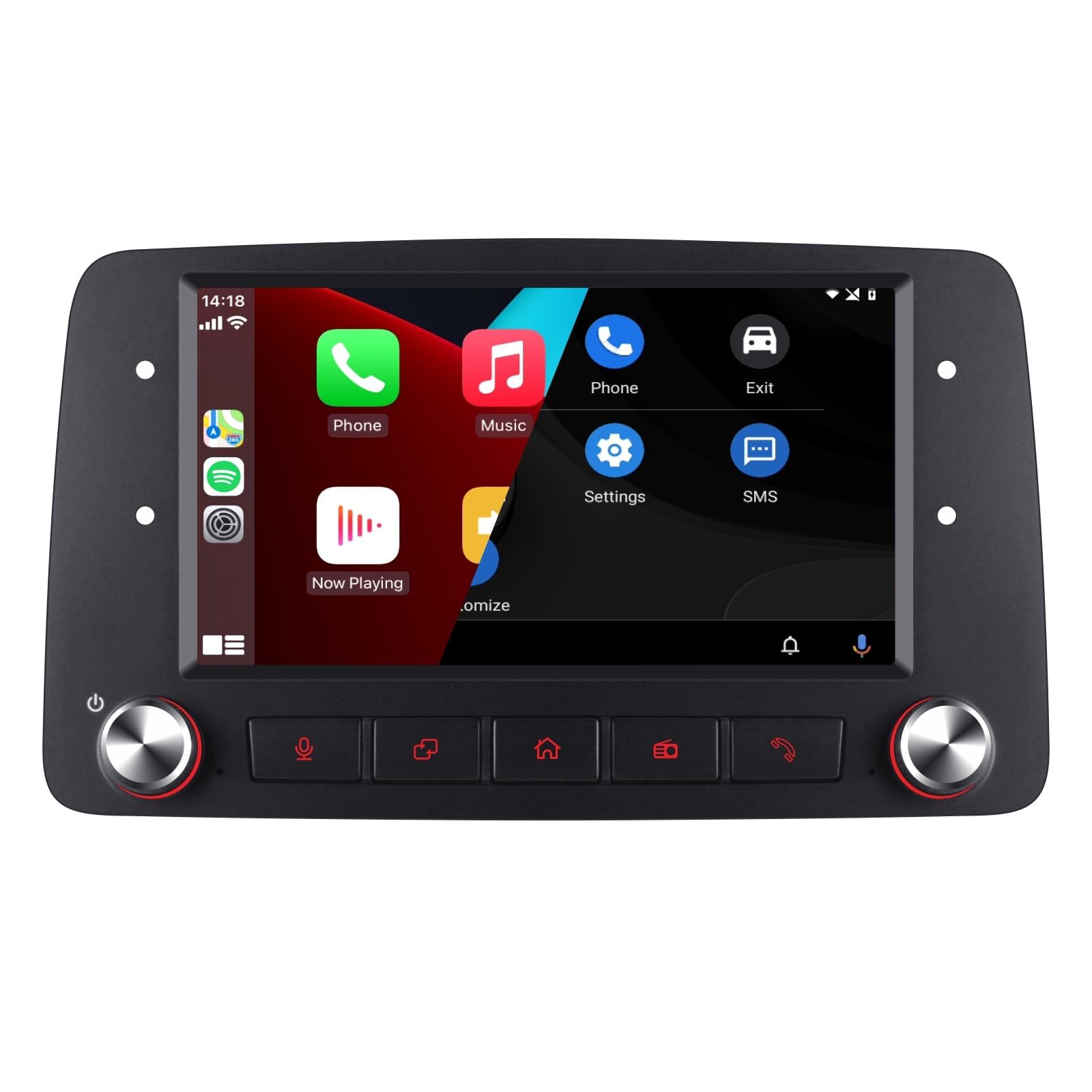 Autoradio per Fiat Panda 169 2003-2012 Radio con Wireless Carplay/Android Auto Stereo IPS Touch Screen/Bluetooth/FM/AM/USB