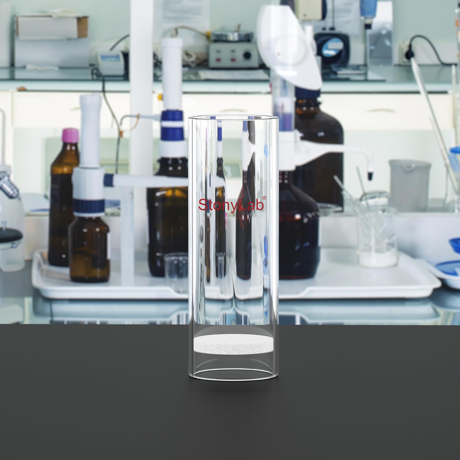stonylab Ditale per Estrazione in Vetro, Media Porosità Ditale per Estrazione in Vetro Borosilicato con 30 mm DI 35 mm OD e 100 mm di Altezza per Apparato di Estrazione Soxhlet