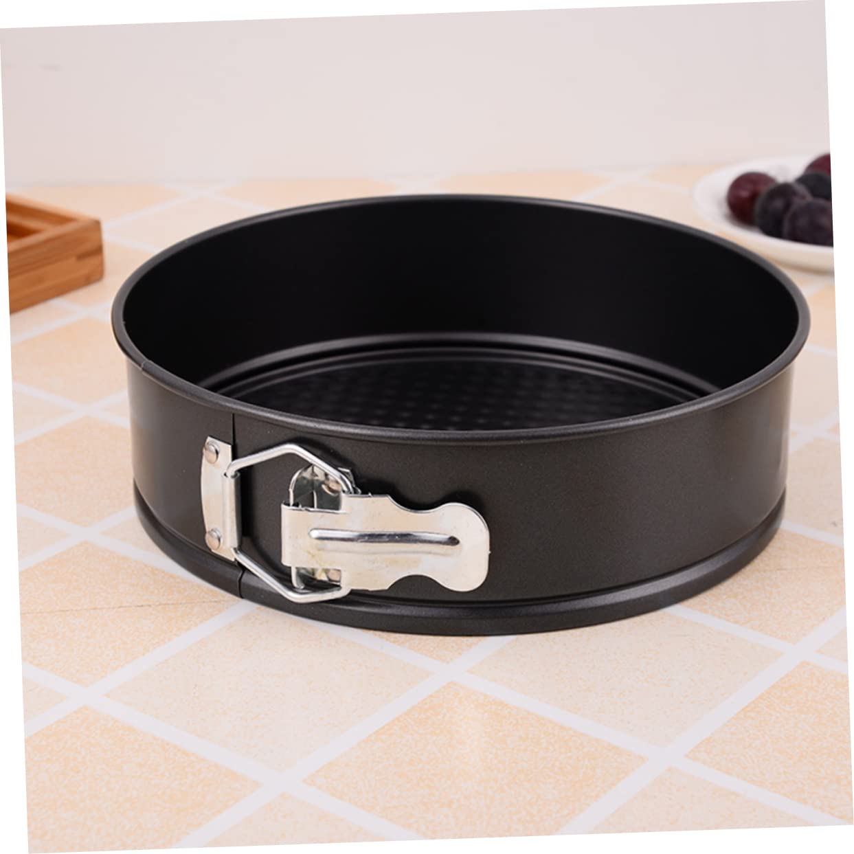 Alipis 6pièce Moules à Gâteaux Ronds Antiadhésifs Avec Fond Nid Abeille Pour Pâtisserie Maison Et Fête