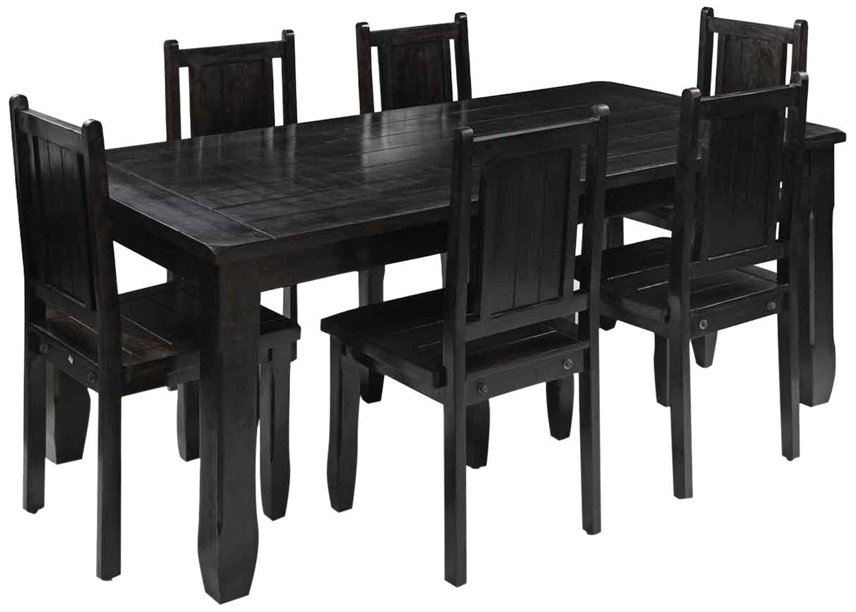 APRODZ Solid Wood Kayle 6 Seater Dining Table Set for Home | Dining Furniture