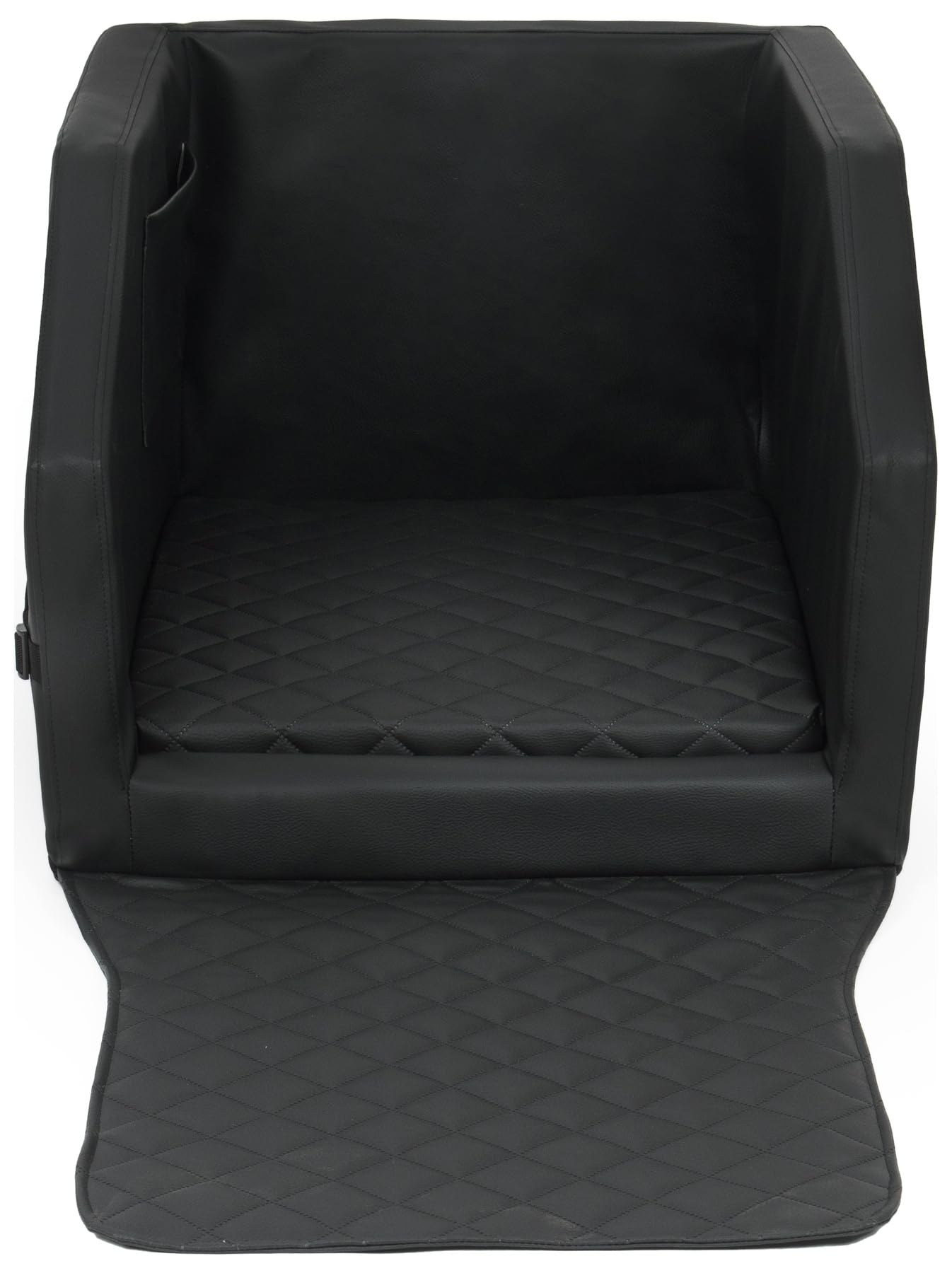 Autohundebett Hunde-Autositz Hundebett f. Rückbank Hundesitz Anschnallgurt 55x70 (Farbe: schwarz)