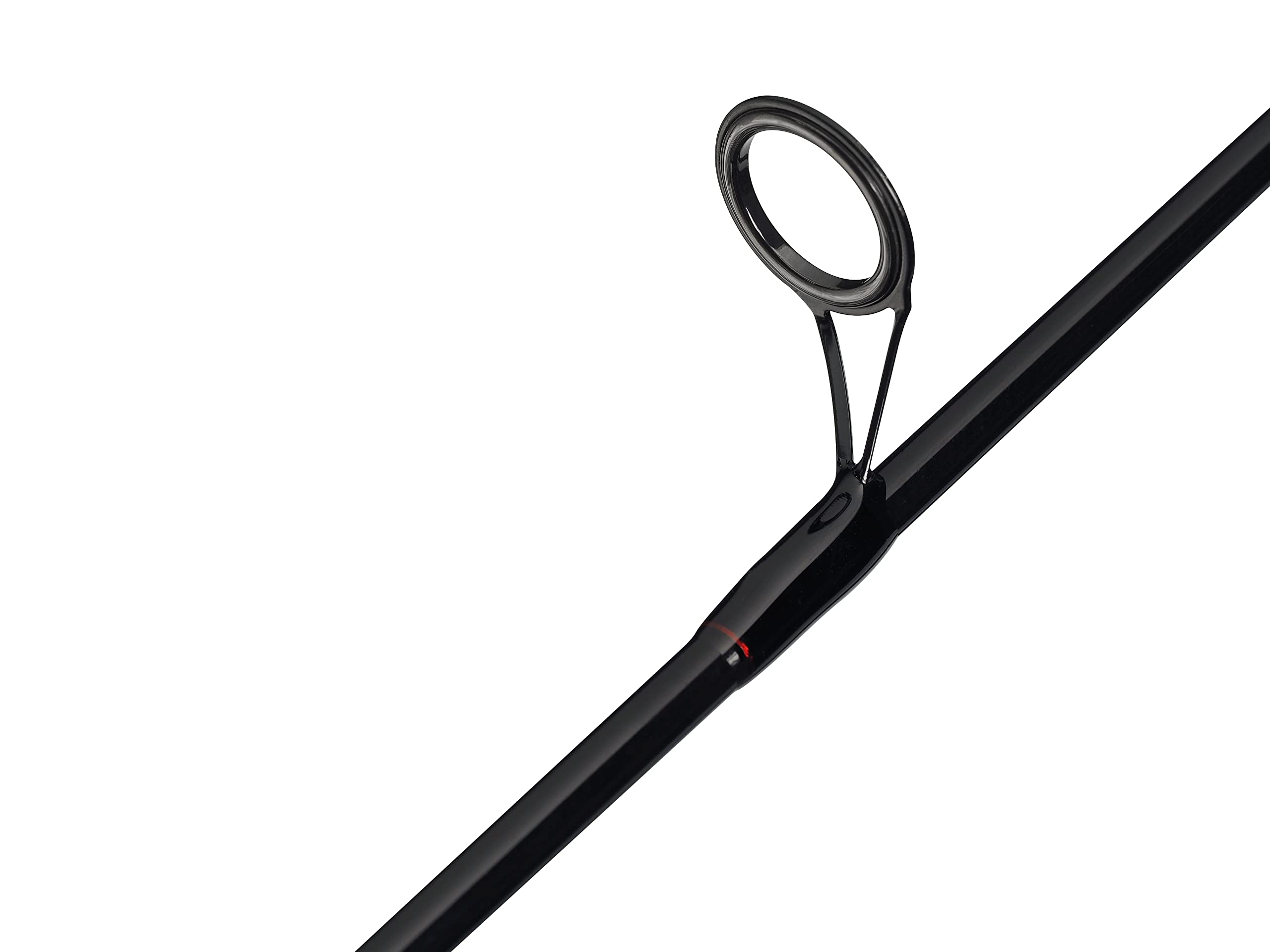 Abu Garcia Diplomat – Cannes à pêche de Voyage V2, conçues pour être emballées de Petite Taille pour Un Transport Facile, Carbone 24T, Noir/Rouge, 2,1 m | 3-14 g
