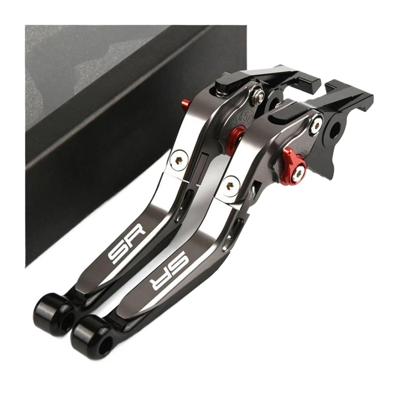 UYFYQECJY for CFMOTO 675SR 675 SR-R 675SS 500SR 2024-2026 for 750 SR-S 750SRS Motocycle Brake Clutch Levers Handle Lever Set Parts(Titanium Red-750SR-S)
