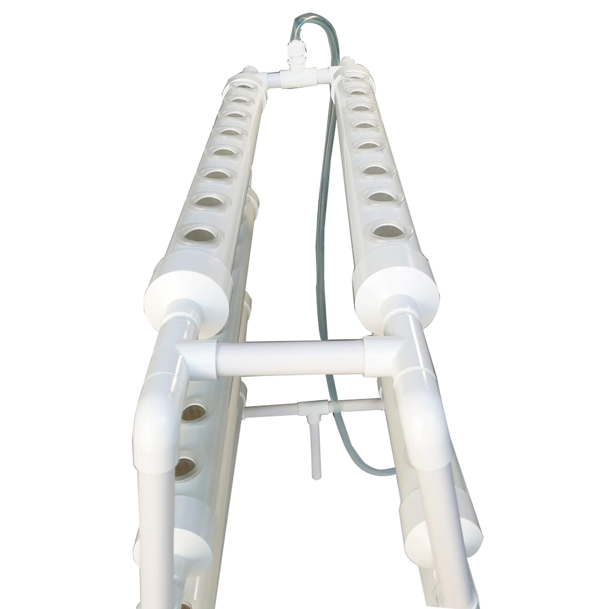 Sistema de cultivo hidropónico de 70 plantas Sistema de cultivo hidropónico en maceta Trapezoidal de 8 tubos con bomba de agua de 110 V, esponja de plantación y manguera para cultivo de vegetales